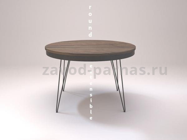 Круглый стол лофт металл плюс дерево